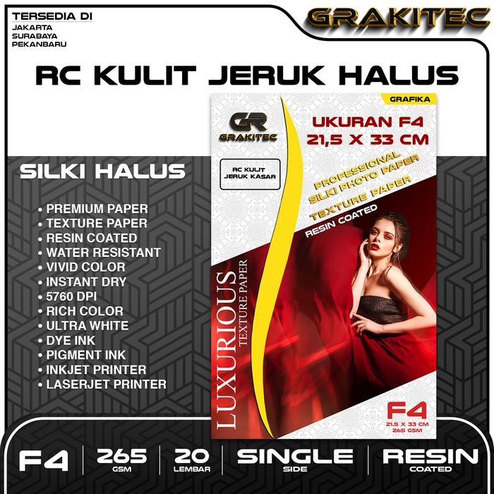 Grakitec Kertas Foto Silki Texture F4 Professional Silki, Glossy Photo Paper 265 Gsm,Silki Doff