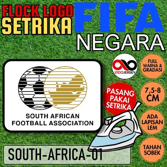 Patch Badge Emblem Flock Setrika iron-on Baju Jersey Logo FIFA NEGARA SOUTH AFRICA AFRIKA SELATAN
