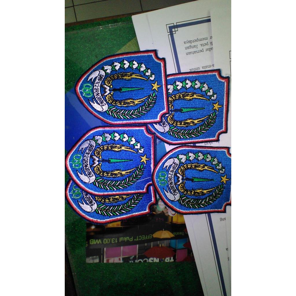 Atribut Badge Bet Logo Identitas Sekolah Bordir Sd, Smp, Sma, Smk