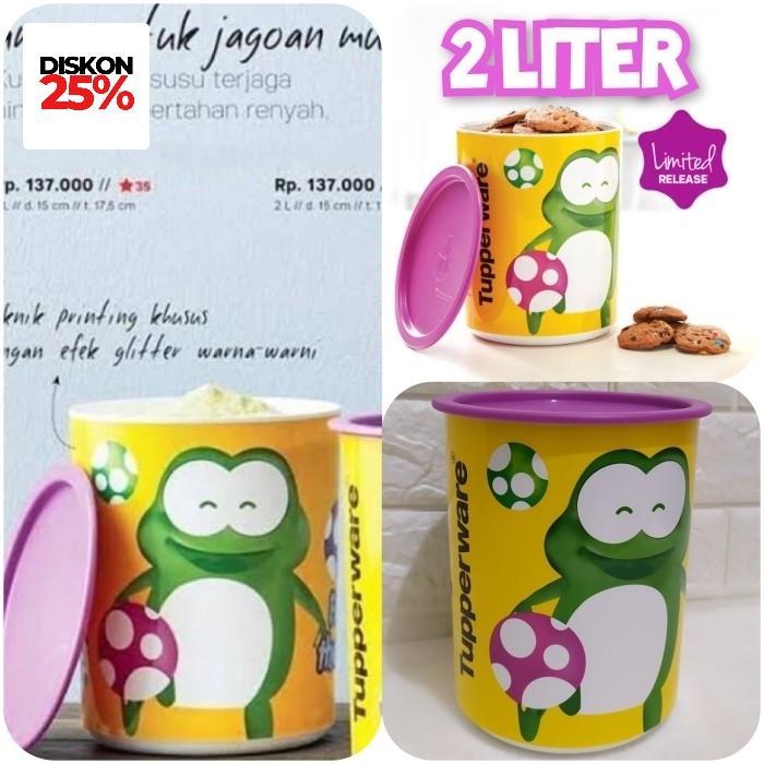 Stok Baru Tupperware Canister Toples Set Wadah Kopi Gula Teh Biskuit Kacang