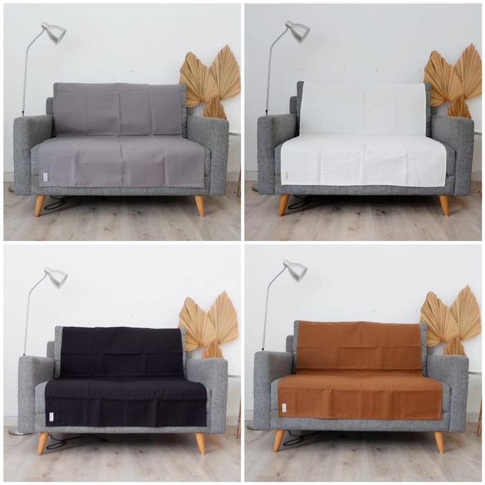 TERMURAH Cover Sofa Polos (Cover Sofa Bed/Alas Sofa/Sarung Sofa/Penutup Sofa) READY STOCK