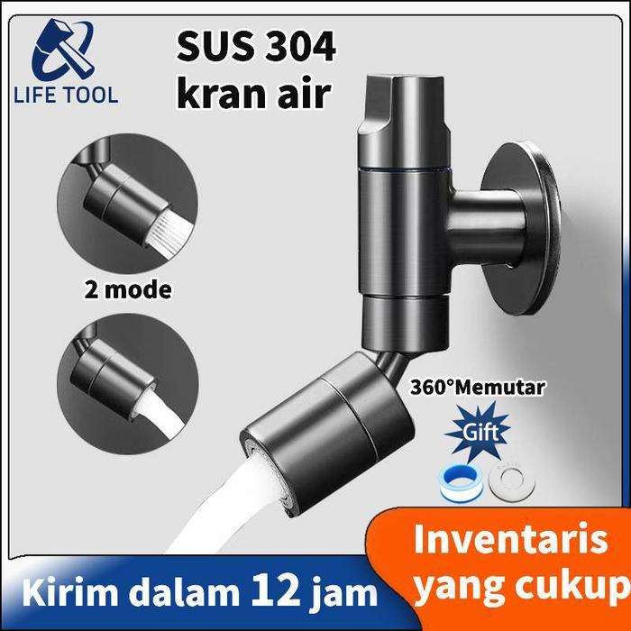 Toto - Life Tool/Sus304/ Kran Air Tembok/Kran Air Kamar Mandi /Keran Air Kamar Mandi / Faucet