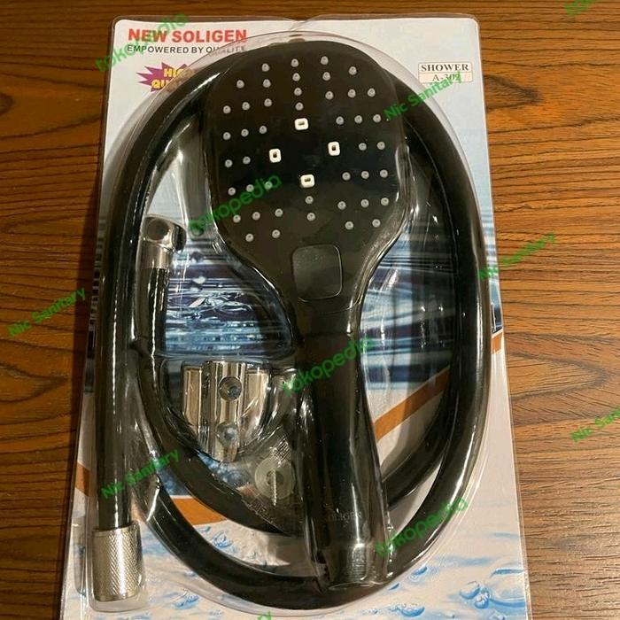 Toto - Handshower Mandi Soligen 302 / Shower Sower Mandi Soligen Black Hitam