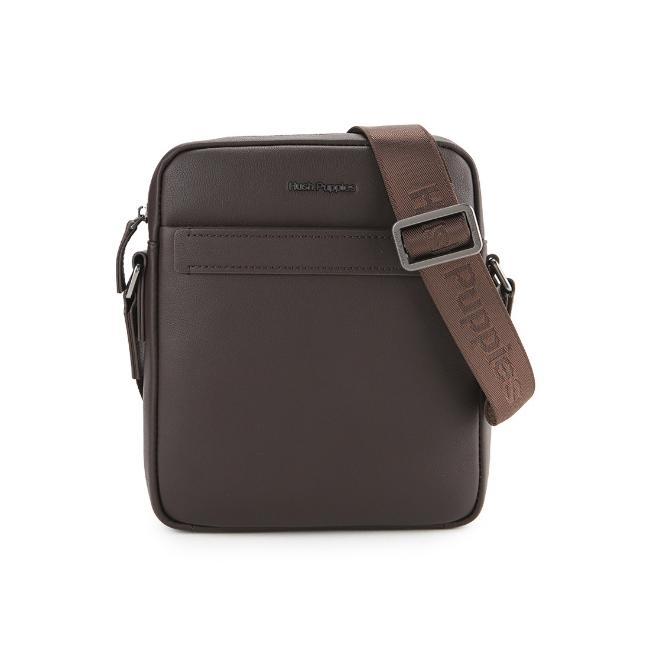 Hush Puppies Tas Pria Woody Sling Bag Dark Brown