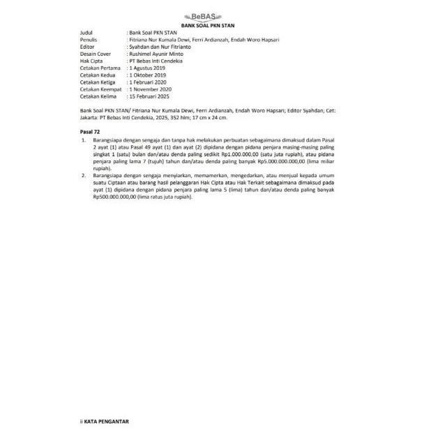 BUKU STAN 2026 2027 BANK SOAL UJIAN MASUK PKN STAN CPNS TPS BAHASA TPA SKD 14 PAKET SOAL &
