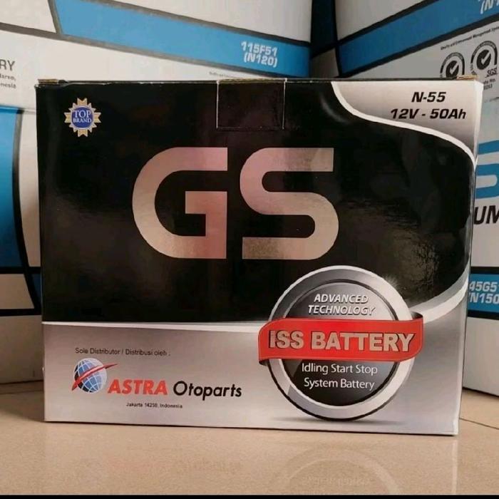 Aki Mobil Altis Hybrid, Xpander hybrid, X-pander hybrid N-55 GS ASTRA N55 ISS BATTERY
