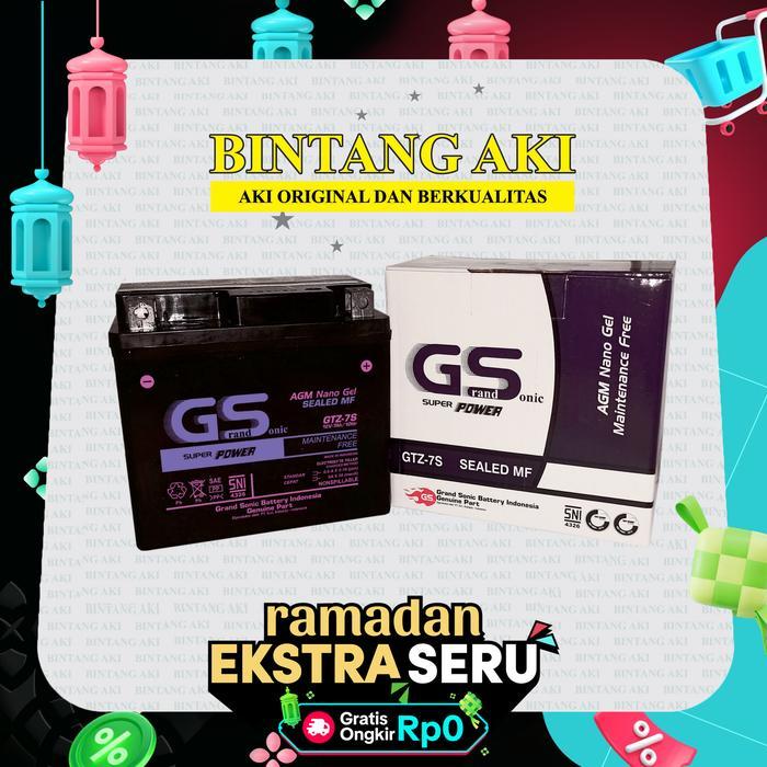 "New" Aki NMAX Old NMAX New GTZ7S Accu Kering Motor Motorcycle