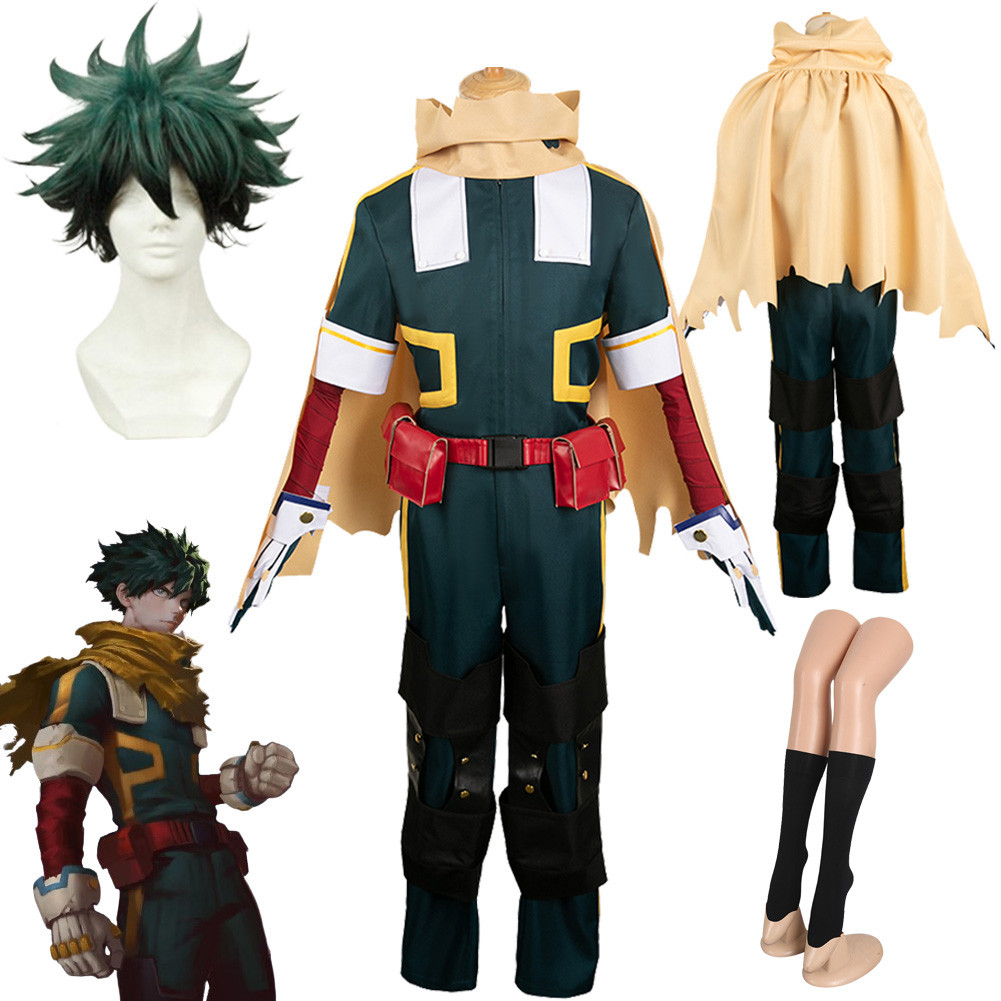 Midoriya Izuku Cosplay Fantasy Flight Clothing Anime Hero Of Academia Costume Disguise Men Roleplay