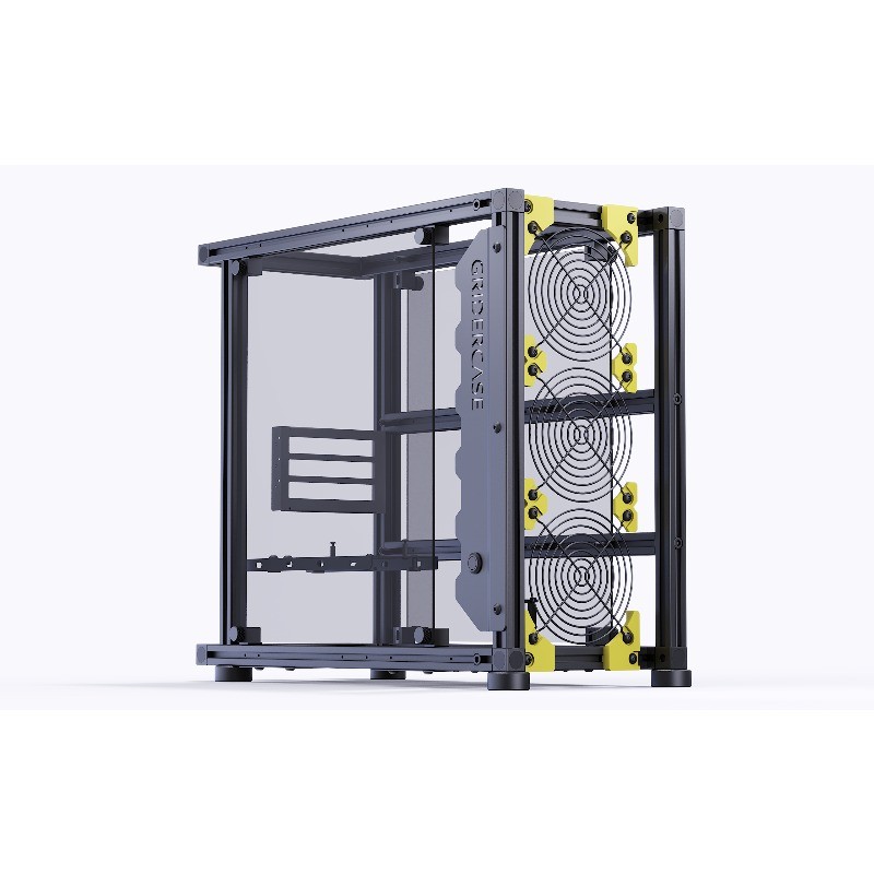 VEDDHA Beta V2.0 Luxury Edition - Open Frame ATX Case, Full Aluminum for Custom DIY Water Cooling &