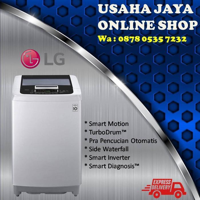 MESIN CUCI LG TOP LOADING 8 Kg T2108VSPCK | T2108 | Inverter | VSPCK