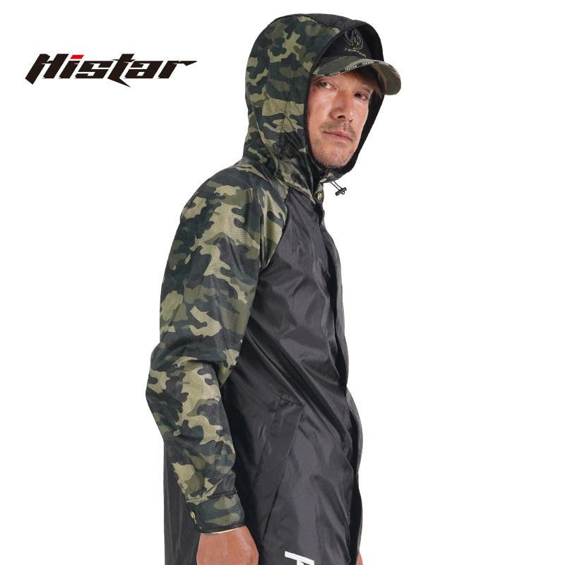 HISTAR Fishing Raincoat Type-Long Waterproof Thin Oxford Cloth Soft TPU Fabric Lightweight Hot