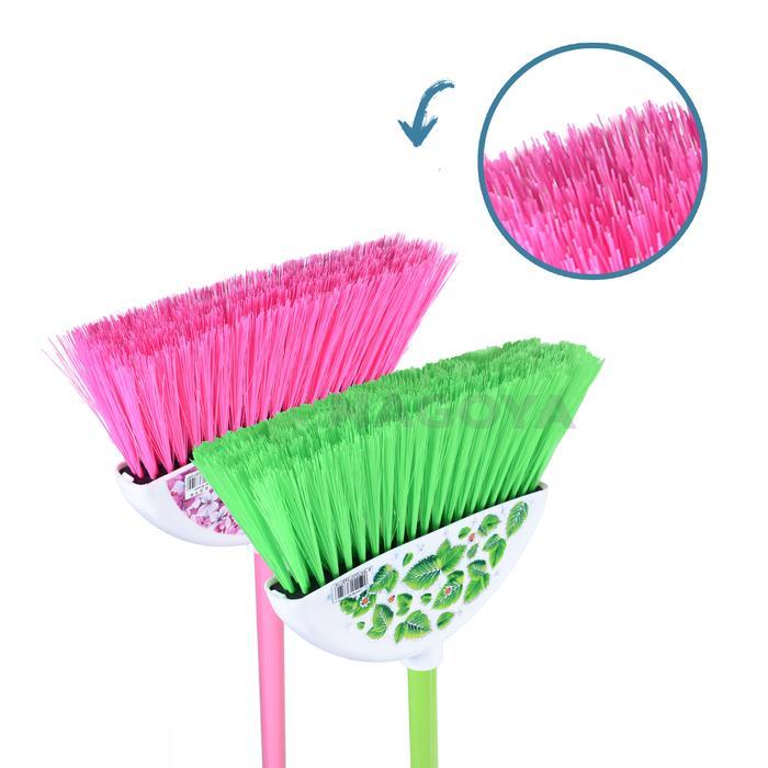 Sapu Nilon Bunga Sapu Plastik warna Sapu Lantai Broom pink Nagoya 810