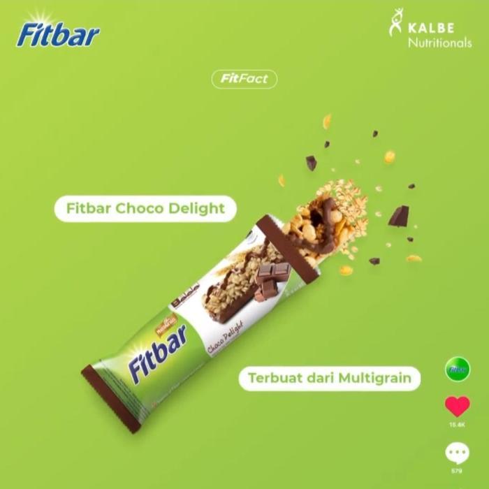 "New" FITBAR Sereal Bar - Cemilan Oat Gandum Instan - Multigrain