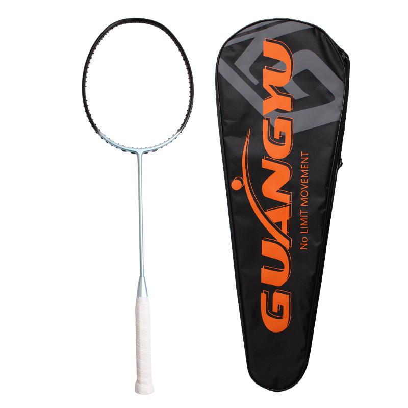 3U85G Offensive badminton racket for men, adult home training carbon fiber badminton racket, single