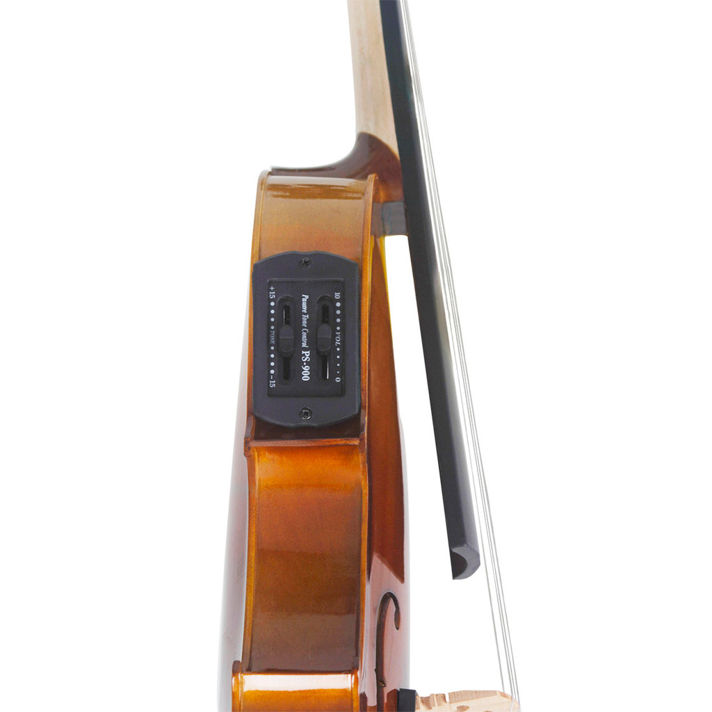 Astonvilla Retro 4/4 Electric Violin Solid Wood Acoustic Violin with Bow Case Connection Cable