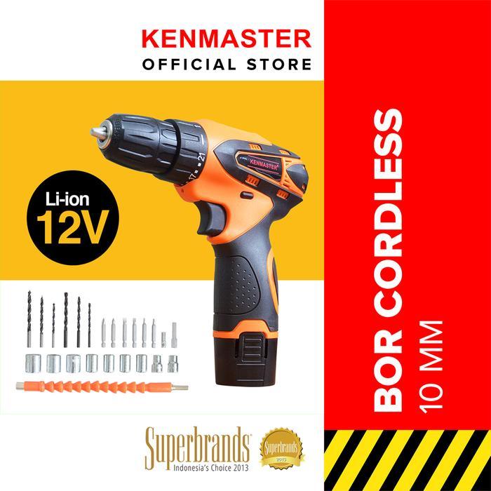Krisbow Modern - Kenmaster Bor Cordless Drill 10Mm 12V -Km-12/Bor Tanpa Kabel - Bor081