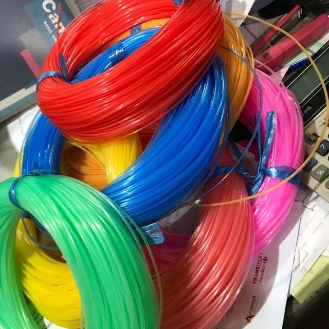 Sedotan Selang kecil panjang per gulung ikat micro ES anak unik 2mm warna warni Tali selang / selang