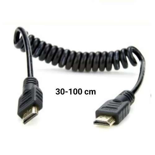 Kabel HDMI - HDMI Spiral (30-100cm) MURAH