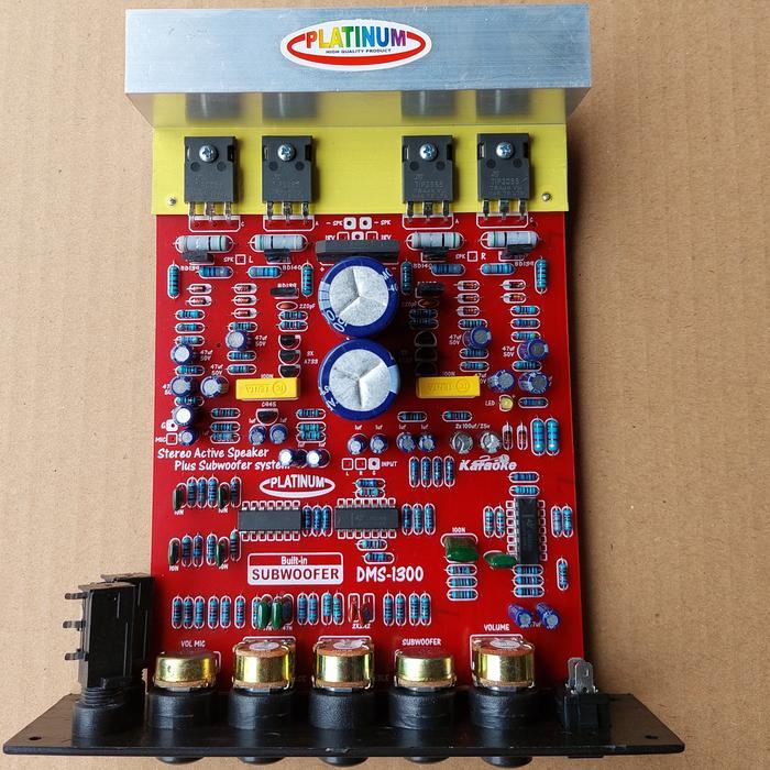 KIT PCB SPEAKER AKTIF DMS 1300 PLATINUM STEREO MIC