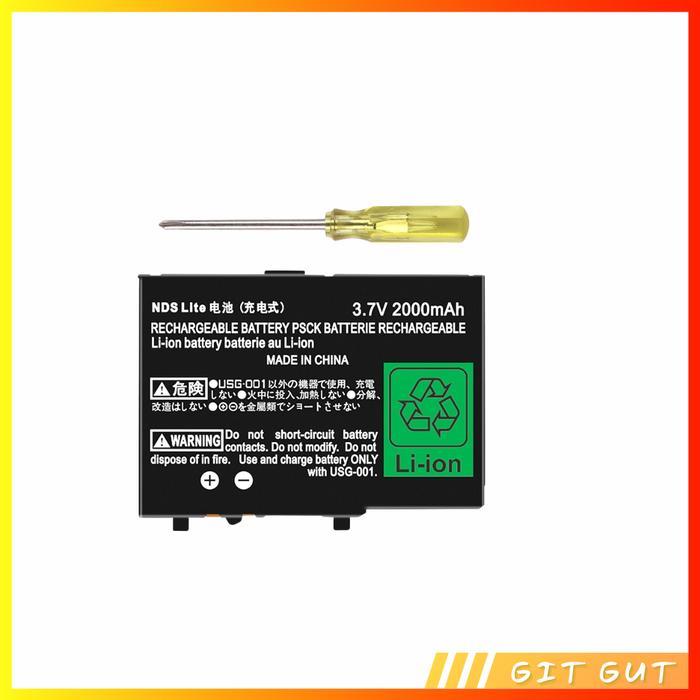 Nintendo DS NDS Lite NDSL Replacement Battery Pack Baterai Pengganti