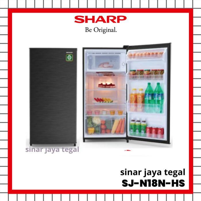 LEMARI ES SHARP 1 PINTU SJ-N182N-HS / KULKAS SHARP 1 PINTU SJ-N182N-HS