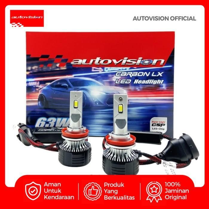 Autovision Lampu Headlamp Kabut Mobil Led Carbon Lx H1 H4 H7 H8 H11 H16 Hb3 9005 Hb4 9006 D2S D2R