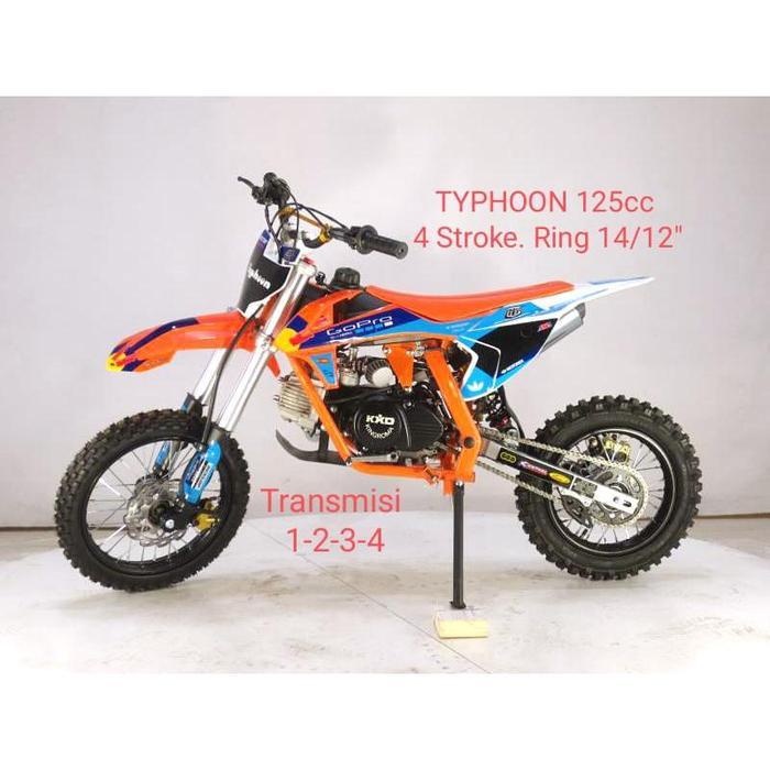 Mainan Anak Motor Bensin Trail Typhoon 125cc - Biru