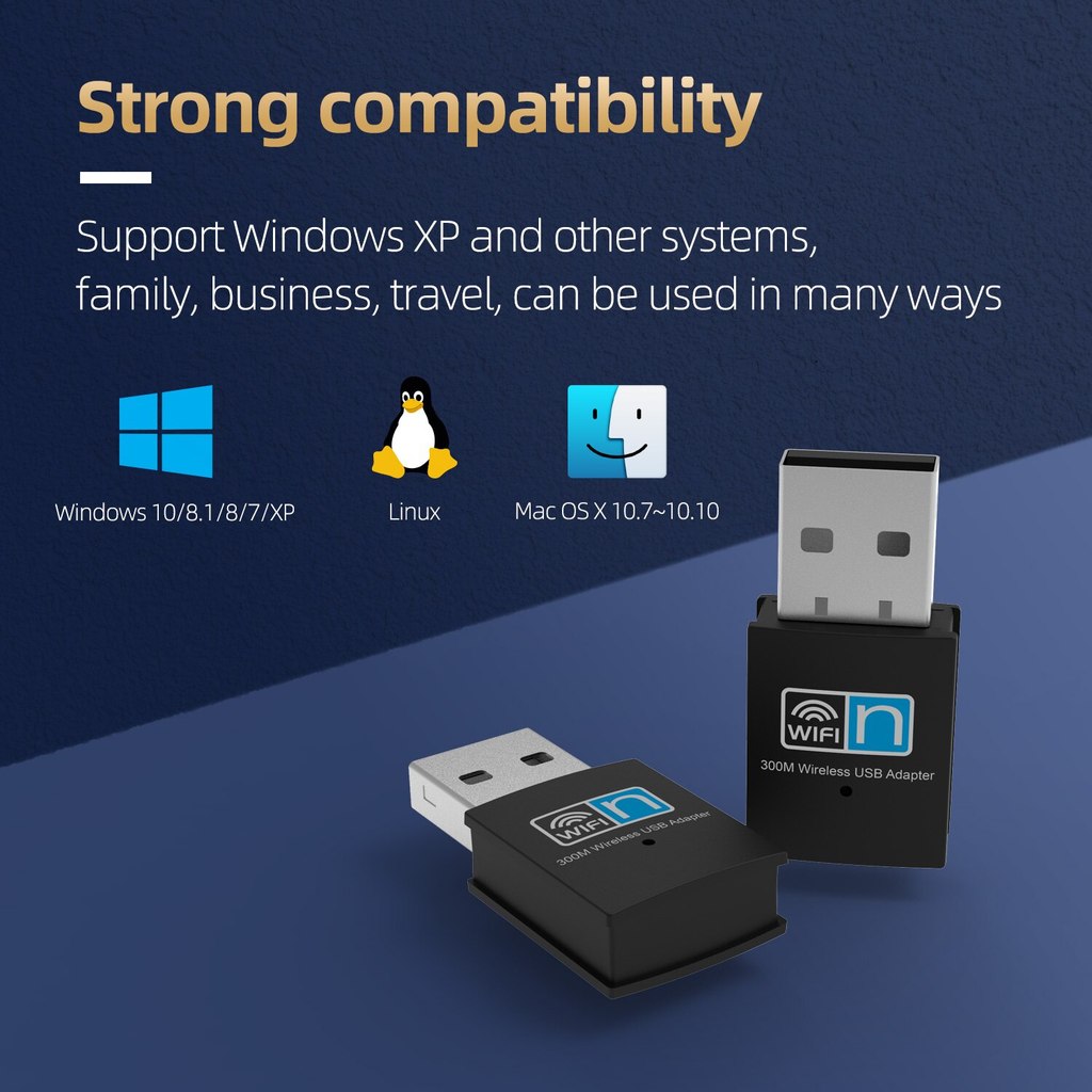 PIX-LINK UW03 Mini Usb Wifi Adapter For Pc Windows Mac 300Mbps Wifi Adapter 2.4GHz Long Range USB