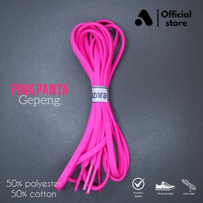 Tali Sepatu Bola Futsal Ori Pipih Padat Bahan Tebal Awet Lebar 4-5 mm Cocok untuk Sepatu Bola Futsal