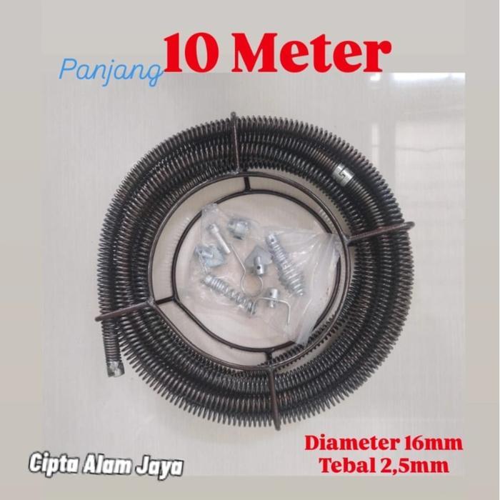 Stok Baru Alat Pembersih Saluran Pipa Mampet - Kawat spiral alat pembersih pipa saluran air mampet