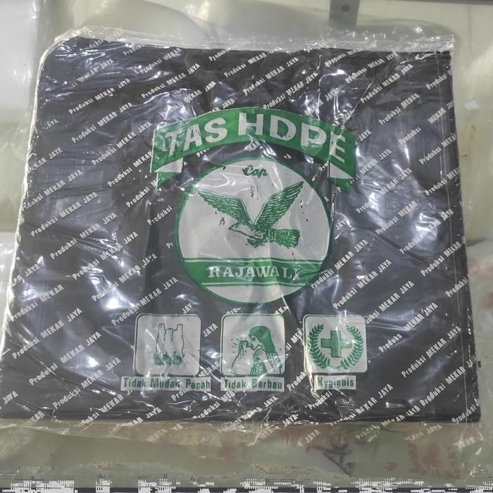 Kantong plastik kresek Besar Rajawali Hitam tebal