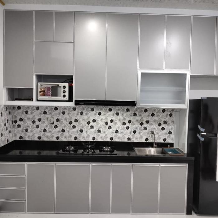 kitchen set full aluminium murah mewah