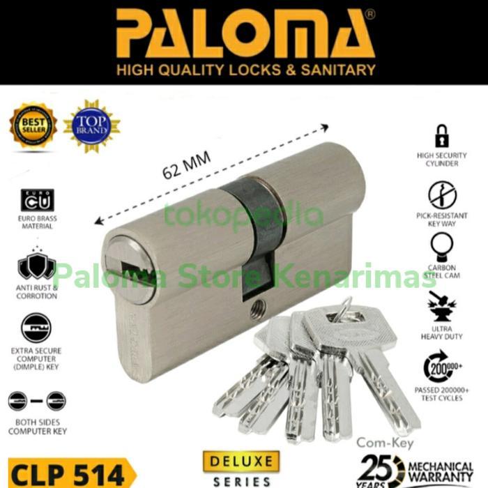 Double Cylinder Paloma Clp 514 Deluxe Dc-Ck 62Mm - Computer Key