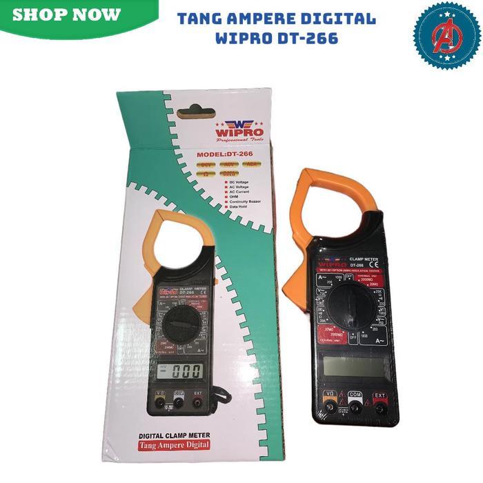 Tang Ampere Digital Wipro Dt-266 / Alat Ukur Arus Listrik Digital 200-1000A Wipro Dt-266