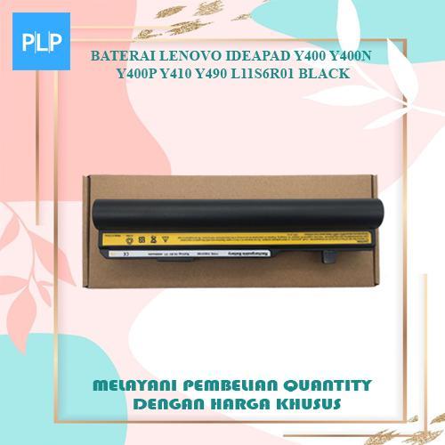 BERGARANSI Baterai Lenovo IdeaPad Y400 Y400N Y400P Y410 Y490 L11S6R01black