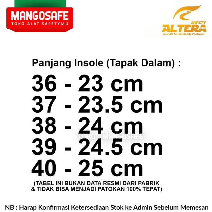 ALTERA ATHENA Sepatu Safety Proyek Wanita Pendek Hitam / Women Safety Shoes Tapak Nitrile ikat