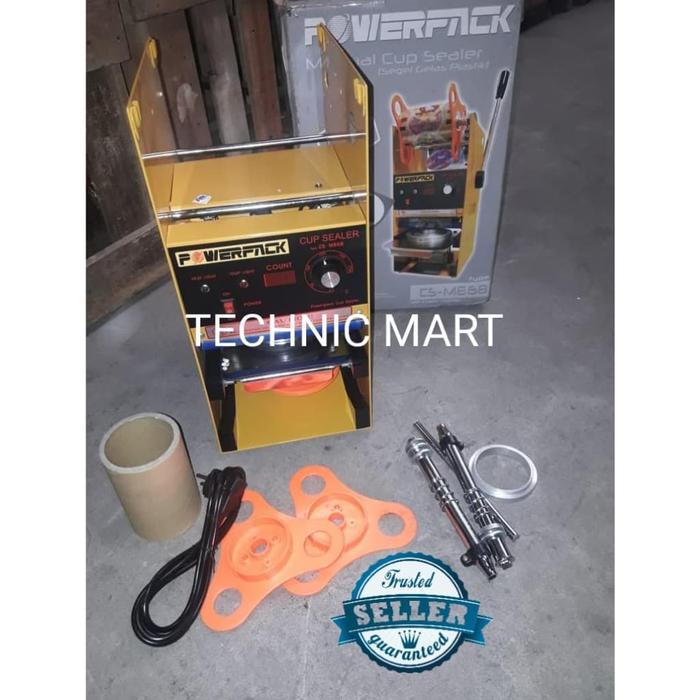 Mesin Cup Sealer Manual Digital Counter Powerpack(Tanpa Roll Plastik)