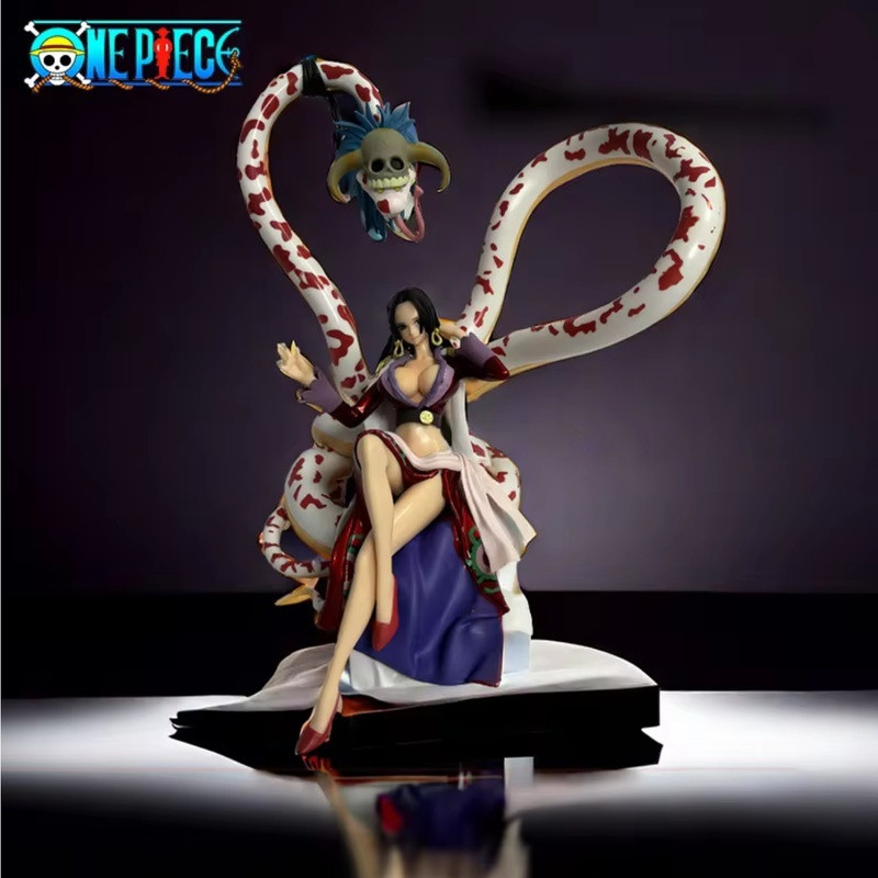 One Piece Pop Boa Hancock Anime Figures Shichibukai Snake Princess Seated Gk Statue Pvc Model