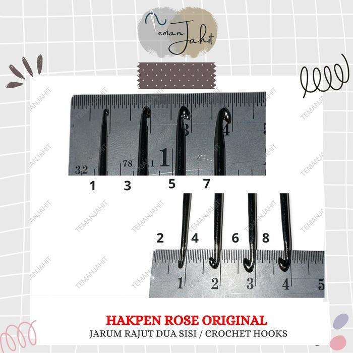 Hakpen Rose/ Jarum Rajut Rose / Crochet hooks / Hakpen Rose satuan