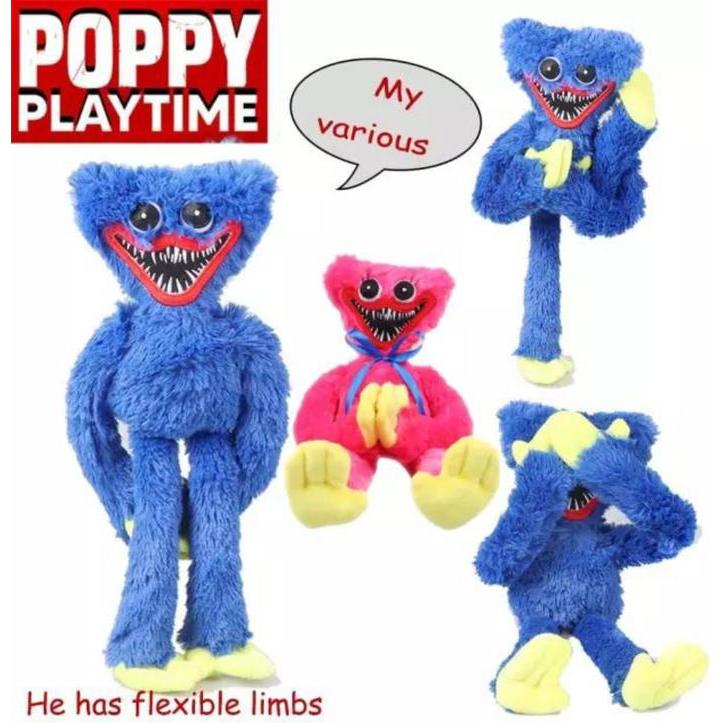 Boneka Poppy Playtime 40cm Plush Toys Poppy Playtime Game Character Plush Doll Hot Scary Toy Peluche