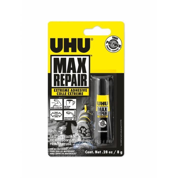 UHU MAX REPAIR EXTREME ADHESIVE LEM SUPER KUAT KACA BESI KULIT KAYU