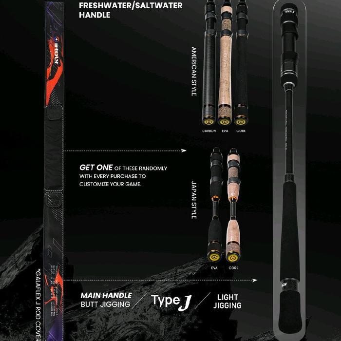 Joran Jigging Iroly Galaflex J Hollow Carbon ( 1 Joran Dengan 2 Gagang Eva) Terlaris