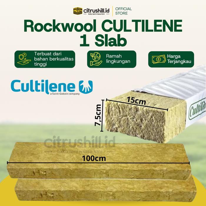 Media Tanam Hidroponik Rockwool Cultilene 1 slab - 1 meter