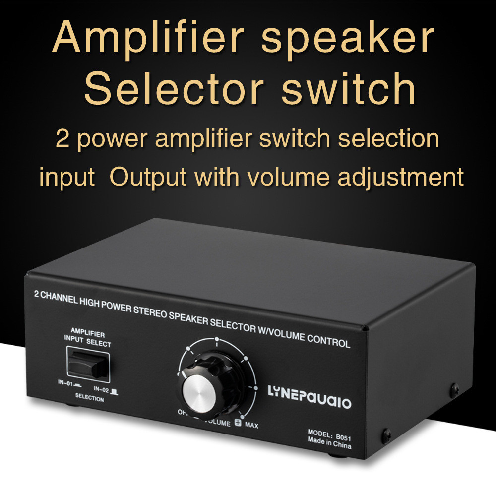 BELI SEKARANG 2 input 1 output passive power amplifier speaker selection switcher speaker comparator