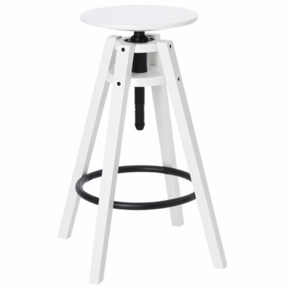 Bangku Bar BGT Modern Bar Stool Standing Original 63_74cm_Putih