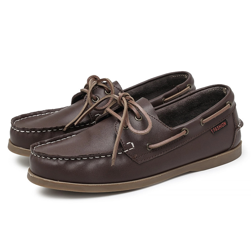 British Retro Genuine Leather Loafers Men Trendy Italy Loafers High Quality Soft Moccasins Casual