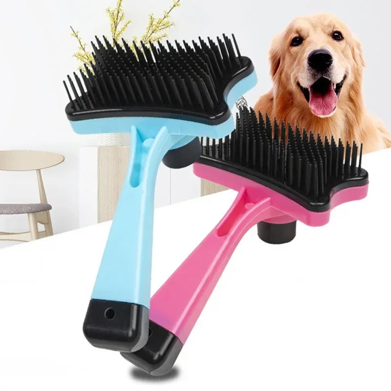 Pet Hair Removal Brush Cat Hair Removal Dog Hair Cleaner One Click Hair Removal Massage