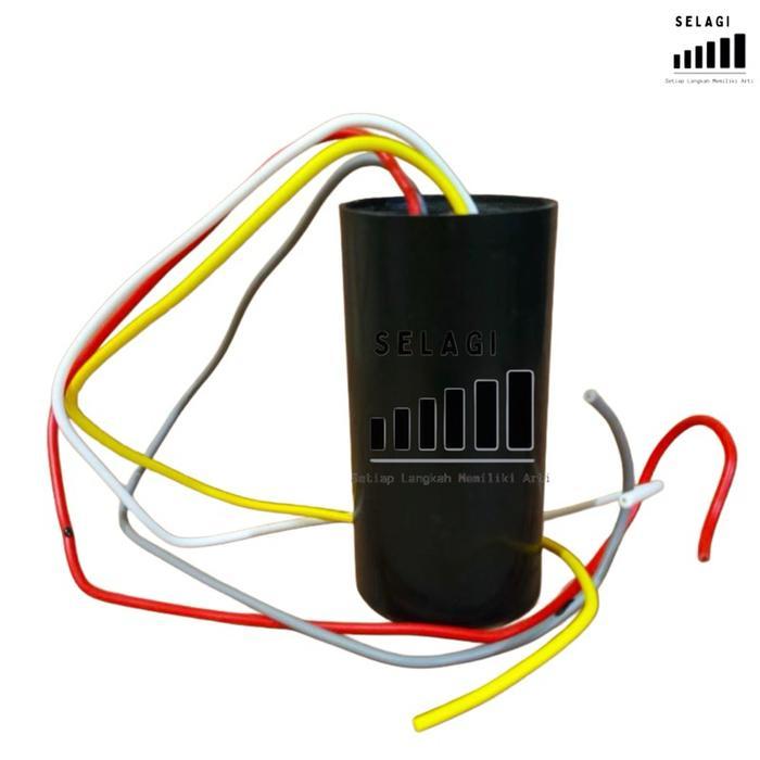 KAPASITOR MESIN CUCI SANKEN 2 TABUNG CBB60 10/4UF KAPASITOR MESIN CUCI 2 TABUNG SANKEN CBB60 10/4UF