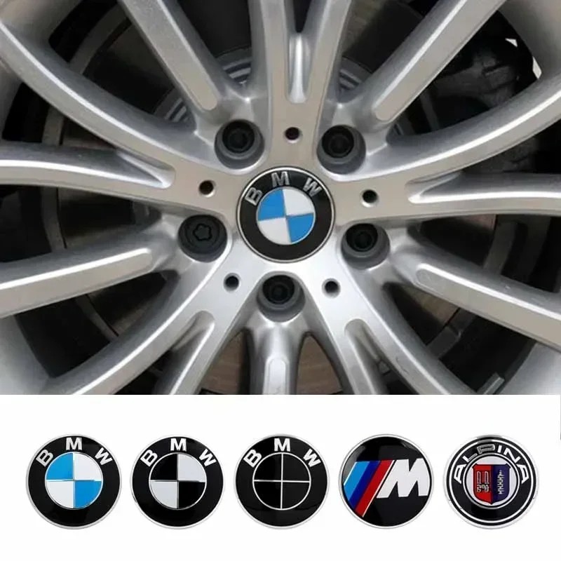 56/60/65/70mm Car Badge Wheel Center Cover Stickers Hub Caps Decal For BMW M Z4 M3 M5 M6 X3 E46 E90