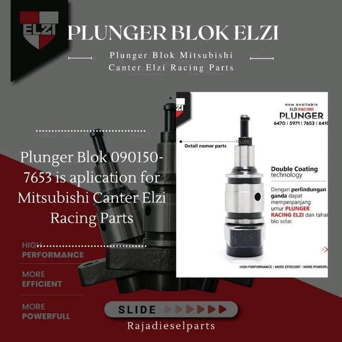 (EKSKLUSIF 12MM) ELZI Plunger Blok Mitsubishi Canter Plunger blok 090150-7653 Elzi Racing Parts